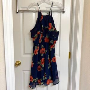 DNA Couture Navy Floral Mini Dress